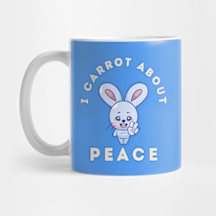 Peace sign bunny Mug